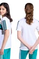 Dětské bavlněné tričko adidas JX0192 bílá AW25