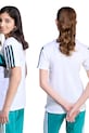 adidas t-shirt bawełniany dziecięcy JX0192 biały