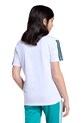 Dětské bavlněné tričko adidas bílá JX0192