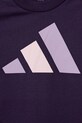 Dětské bavlněné tričko adidas fialová JY0300