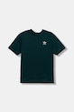 Детская хлопковая футболка adidas Originals хлопок зелёный JY4987