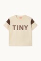 Tinycottons tricou de bumbac pentru copii TINY COLOR BLOCK TEE AW25.264 bej AW25