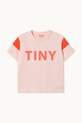 Tinycottons t-shirt bawełniany dziecięcy TINY COLOR BLOCK TEE AW25.264 różowy AW25