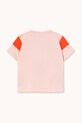 Chłopiec Tinycottons t-shirt bawełniany dziecięcy TINY COLOR BLOCK TEE AW25.264 różowy