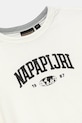 Chłopiec Napapijri t-shirt bawełniany dziecięcy S-INOT NP0A891F2061.134.172 beżowy