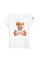 Polo Ralph Lauren t-shirt bawełniany niemowlęcy nadruk biały 310844732001
