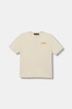 Napapijri t-shirt bawełniany dziecięcy S-ADIGE nadruk beżowy NP0A88ZWF0Y1.134.172