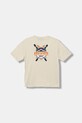 Napapijri t-shirt bawełniany dziecięcy S-ADIGE NP0A88ZWF0Y1.134.172 beżowy AW25