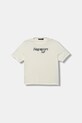 Napapijri t-shirt bawełniany dziecięcy S-PRIMIERO nadruk beżowy NP0A88ZY2061.98.128
