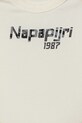 Chłopiec Napapijri t-shirt bawełniany dziecięcy S-PRIMIERO NP0A88ZY2061.98.128 beżowy