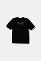 Napapijri t-shirt bawełniany dziecięcy S-PRIMIERO nadruk czarny NP0A88ZY9411.134.172