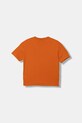 Napapijri t-shirt bawełniany dziecięcy S-PRIMIERO NP0A88ZYA681.134.172 pomarańczowy AW25