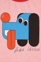 Момче Детска памучна тениска Bobo Choses Doggy Mate 225AB031 розов