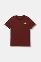 The North Face t-shirt dziecięcy TEEN SIMPLE DOME REGULAR SS TEE pozostałe bordowy NF0A87T40VO1