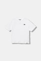 The North Face tricou de bumbac pentru copii TEEN ESSENTIAL OVERSIZE SS TEE imprimeu alb NF0A8EFPFN41