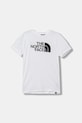 The North Face t-shirt dziecięcy TEEN EASY REGULAR SS TEE pozostałe biały NF0A8EHGFN41