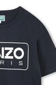 Chłopiec Kenzo Kids t-shirt bawełniany dziecięcy K61494.86.108 granatowy
