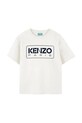 Kenzo Kids tricou de bumbac pentru copii print alb K61494.162
