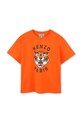 Kenzo Kids t-shirt bawełniany dziecięcy nadruk pomarańczowy K61505.114.150