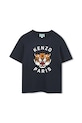 Kenzo Kids tricou de bumbac pentru copii print bleumarin K61505.162