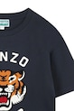 Băieți Kenzo Kids tricou de bumbac pentru copii K61505.162 bleumarin