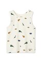 Dječaci Dječji top s pamukom Liewood Faris Printed Tank Top 2-pack 2-pack LW20285.9BYA bež