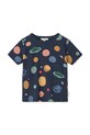 Liewood t-shirt bawełniany dziecięcy Apia Printed Shortsleeve T-shirt LW20355.9BYA granatowy AW25