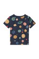 Chłopiec Liewood t-shirt bawełniany dziecięcy Apia Printed Shortsleeve T-shirt LW20355.9BYA granatowy