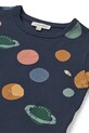 Liewood t-shirt bawełniany dziecięcy Apia Printed Shortsleeve T-shirt granatowy LW20355.9BYA