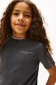 Хлопчик Дитяча бавовняна футболка Tommy Hilfiger KS0KS00661.128.176.9BYA чорний