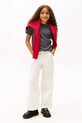 Дитяча бавовняна футболка Tommy Hilfiger чорний KS0KS00661.128.176.9BYA