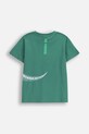 Coccodrillo t-shirt bawełniany dziecięcy ZC5143201XBK zielony AW25