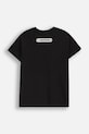 Coccodrillo t-shirt bawełniany dziecięcy ZC5143206LBD czarny AW25