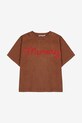 Bobo Choses tricou de bumbac pentru copii Memory 225BC001 maro AW25