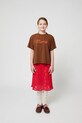Bobo Choses tricou de bumbac pentru copii Memory 225BC001 maro
