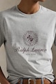 Хлопковая футболка Polo Ralph Lauren серый 710978032