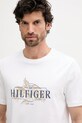Ρούχα Βαμβακερό μπλουζάκι Tommy Hilfiger MW0MW39353 λευκό