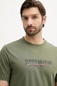 Odzież Tommy Hilfiger t-shirt bawełniany MW0MW40324 zielony