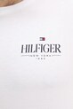 Bavlnené tričko s dlhým rukávom Tommy Hilfiger MW0MW41293 biela