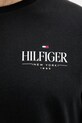 Bavlnené tričko s dlhým rukávom Tommy Hilfiger MW0MW41293 čierna
