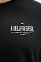 Bavlnené tričko s dlhým rukávom Tommy Hilfiger MW0MW41293 čierna