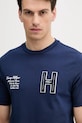 Tommy Hilfiger t-shirt bawełniany granatowy MW0MW39364