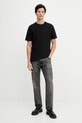 Bavlnené tričko Tommy Hilfiger MW0MW39365 čierna AW25