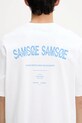 Samsoe Samsoe tricou din bumbac SASWIRL alb U25200006