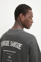 Samsoe Samsoe tricou din bumbac SASWIRL gri U25200007