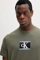 Calvin Klein t-shirt bawełniany zielony LV04RC854G