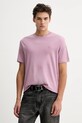Calvin Klein t-shirt bawełniany fioletowy LV04LB275G