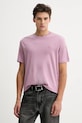 Calvin Klein t-shirt bawełniany fioletowy LV04LB275G