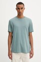 Βαμβακερό μπλουζάκι Calvin Klein τιρκουάζ LV04LB275G