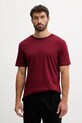 Calvin Klein tricou din bumbac burgundia LV04LB275G